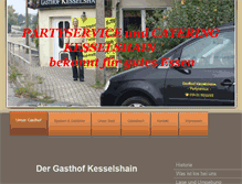 Tablet Screenshot of gasthof-kesselshain.de